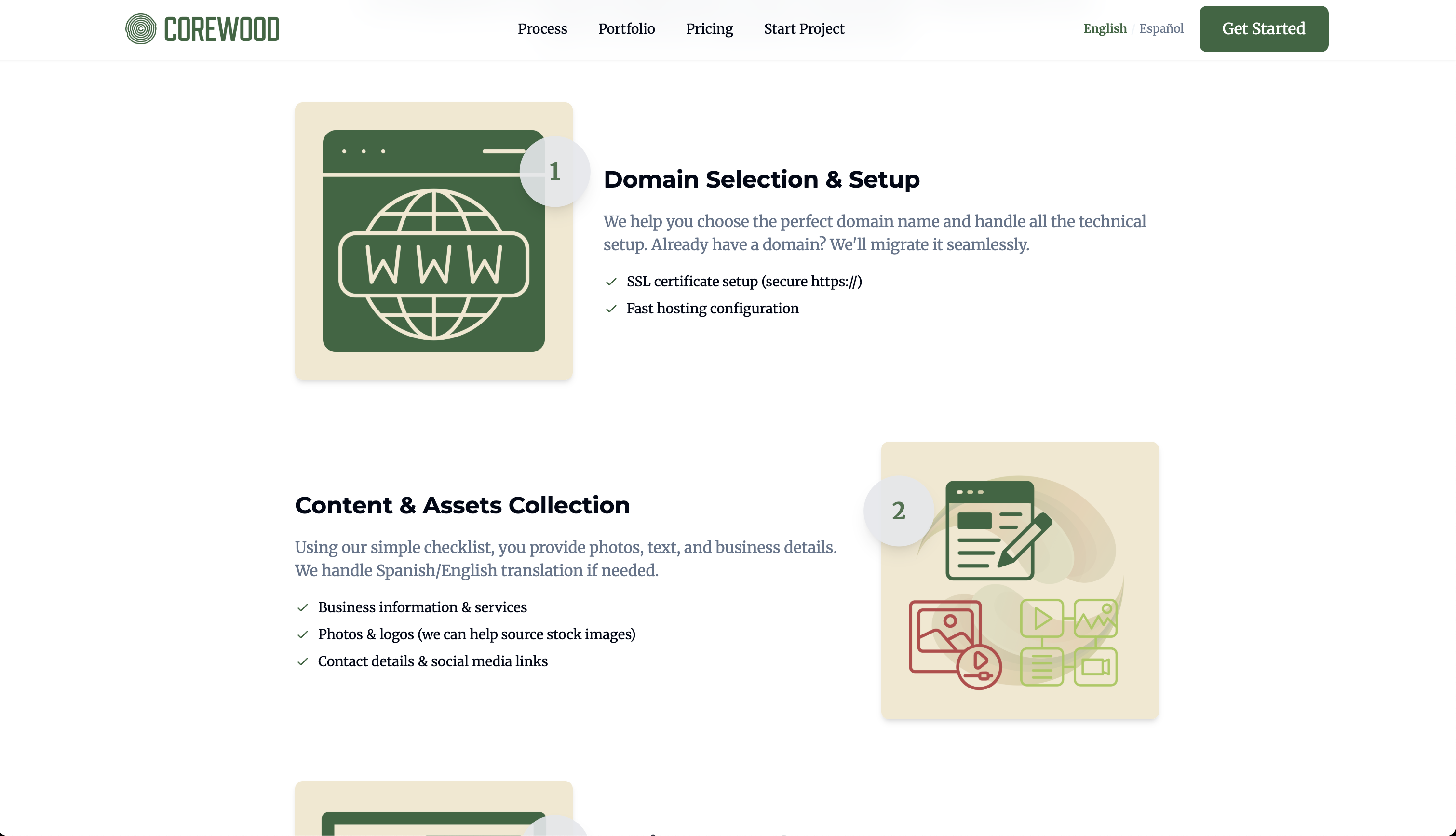 Sites Corewood Tech Website